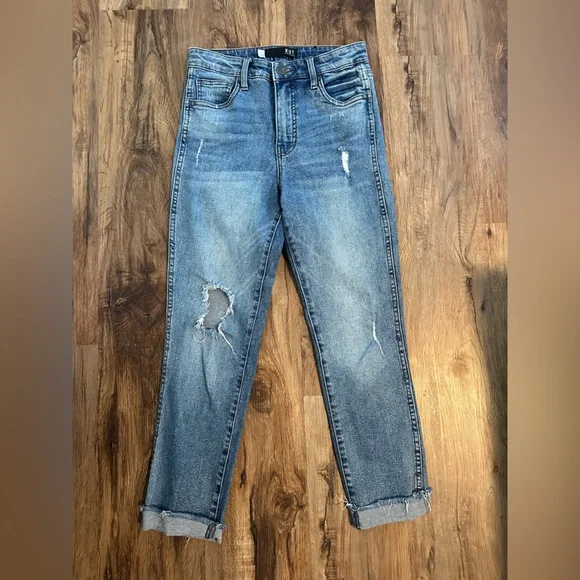 Kut From The Kloth High Rise Distressed Jeans - Picture 3 of 9